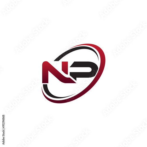 Modern Initial Logo Circle NP