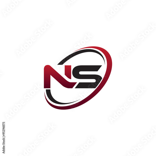 Free Download Modern Initial Logo Circle NS - GFXLoad