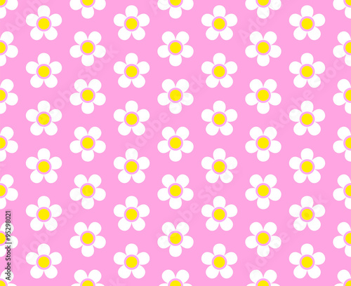 Vector Background #Flower Dots_Strawberry_Pink