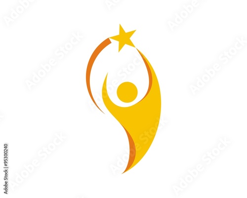 abstract human shape reaving goal