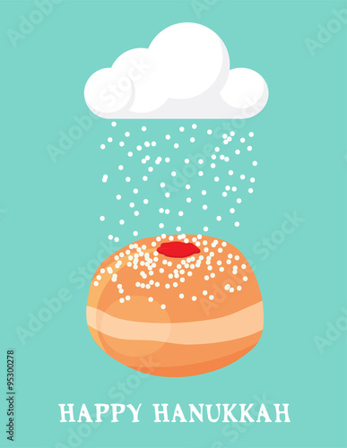 abstract card for Hanukkah, Jewish holiday