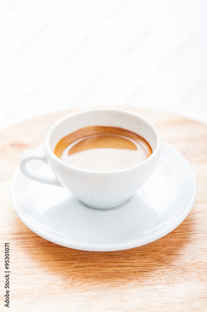 Fototapeta premium Cup of espresso with coffee beans
