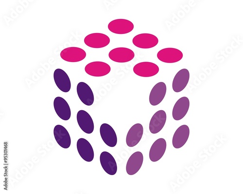 abstract 3D dot matric 