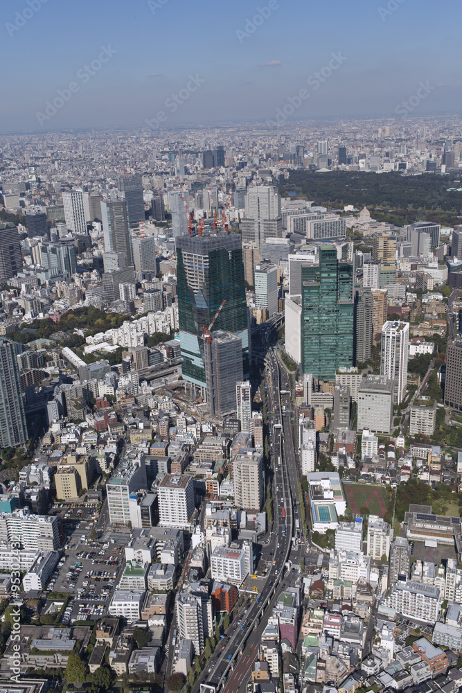 Fototapeta premium 首都高速谷町JCT／Aerial Photo