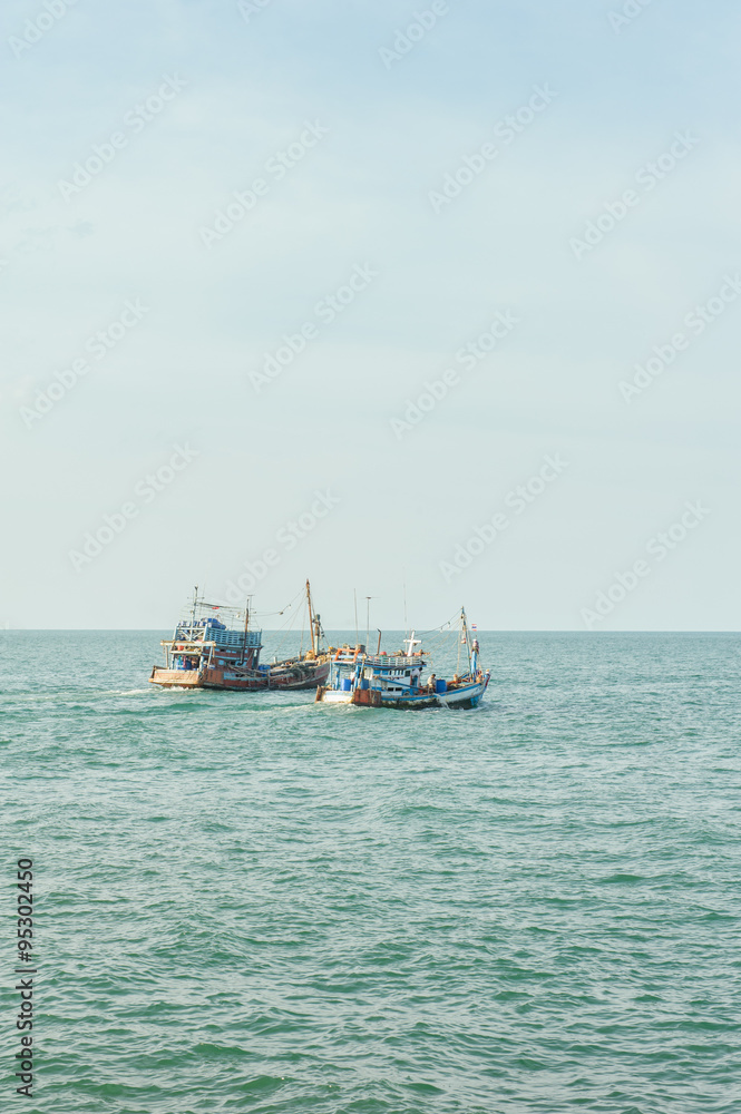 Local fishing boats