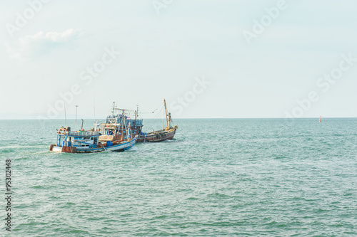 Local fishing boats