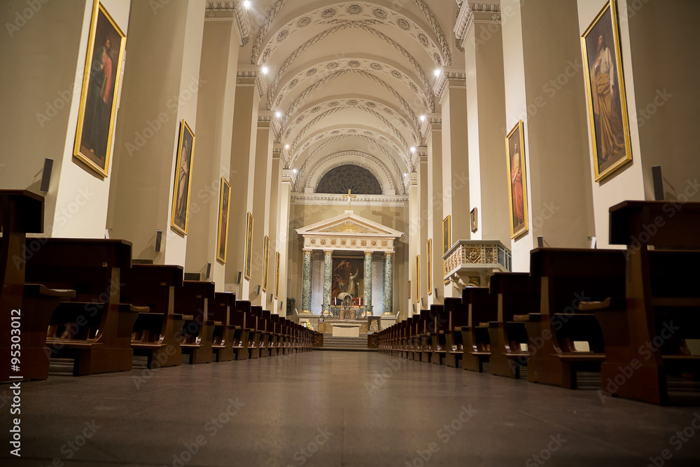 Internal of Cathedral of Vilnius (Lithuania)