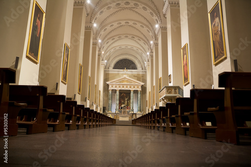 Internal of Cathedral of Vilnius (Lithuania) photo
