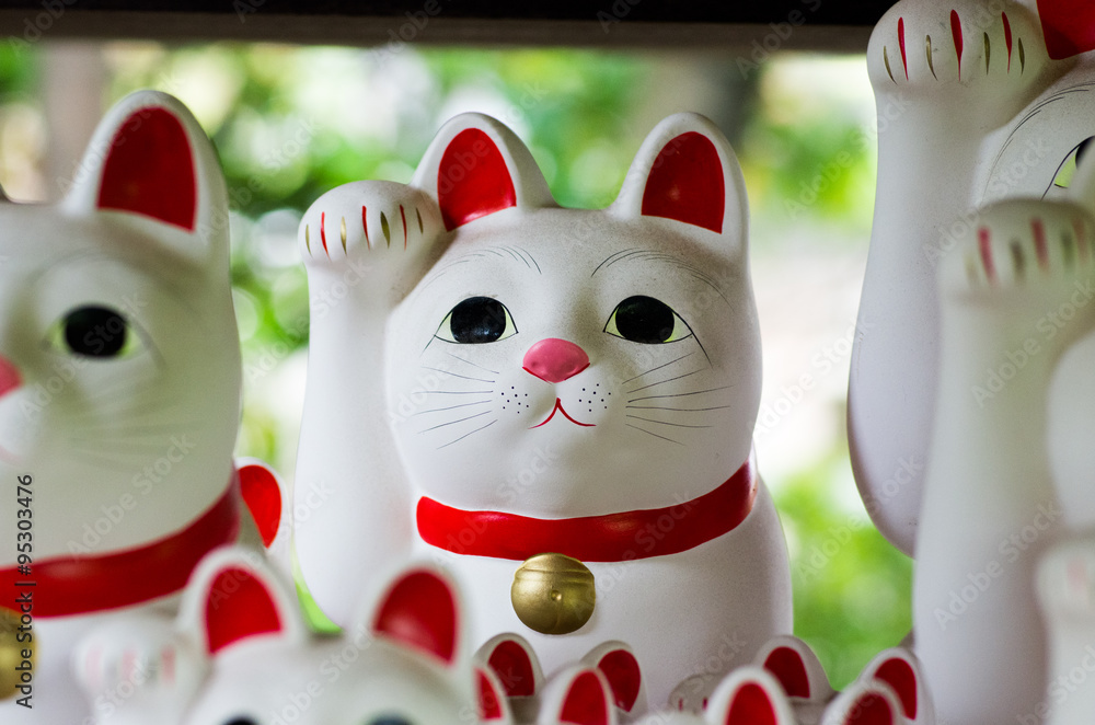 Obraz premium Goutokuji-temple Beckoning cat,tokyo,japan（豪徳寺の招き猫）