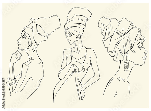 African woman portraits