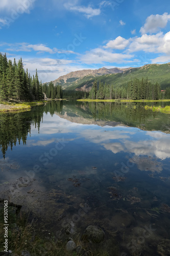 Horseshoe lake Denali National Park with reflection