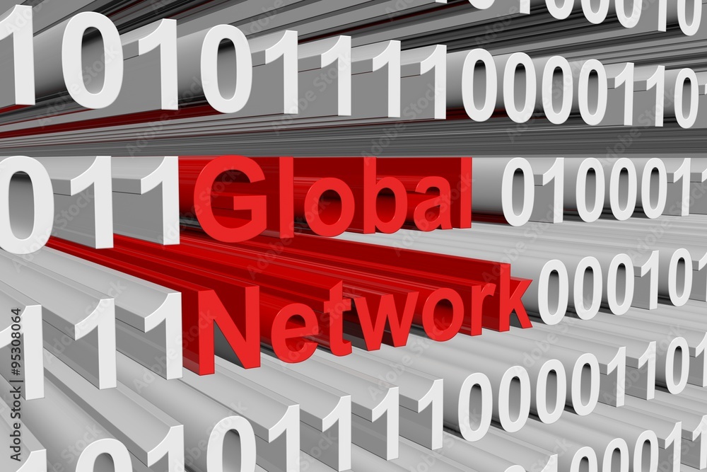 global network is represented as a binary code