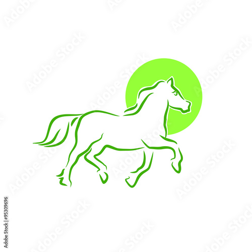 horse ranch vector image