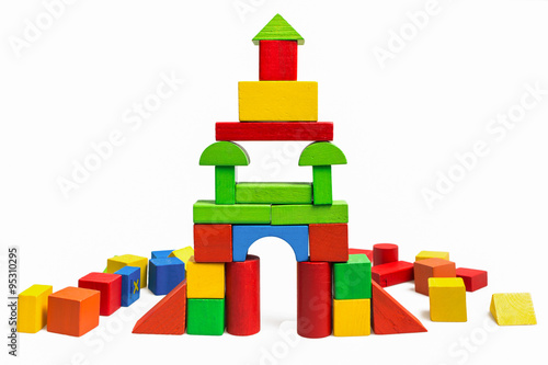 abstract toy wooden blocks