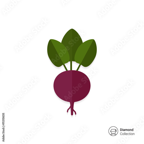 Fresh beetroot icon