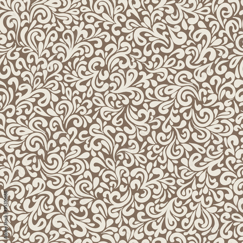 Wavy doodle seamless pattern