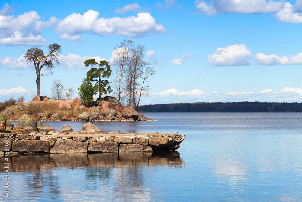 Mon Repos coastal landscape, park in Vyborg Mon Repos coastal landscape, park in Vyborg