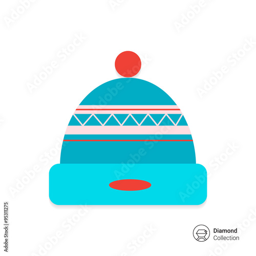 Winter hat icon