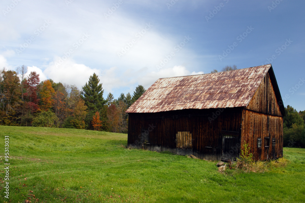 old barn on a farm ..