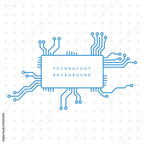 Technology abstract motherboard illustration background. Vector graphic template.