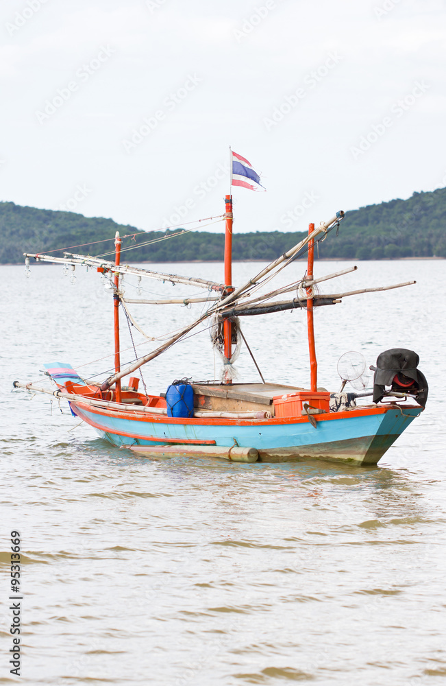 Fishing boat at Chumphon, Thailand.