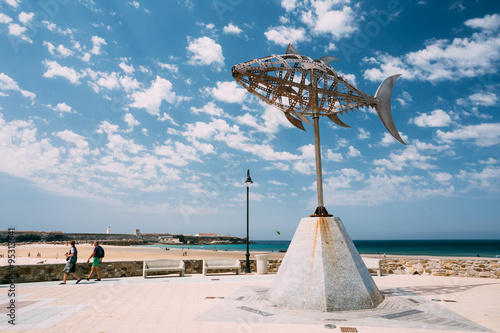 Valokuva Weather vane in shape tuna in Tarifa, Spain