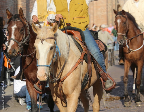 cowboys riding horses