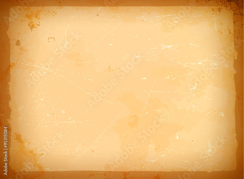Aged paper frame