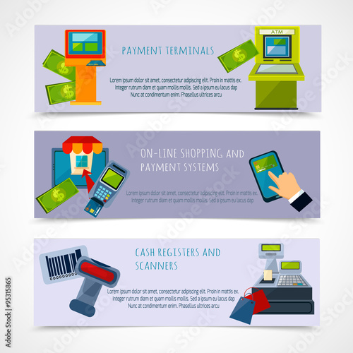 Atm Payment Banner Set