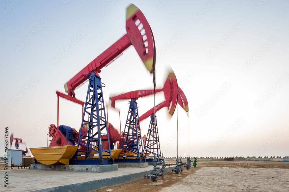 oilfield with pump units oilfield with pump units