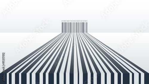 Abstract Barcode Background