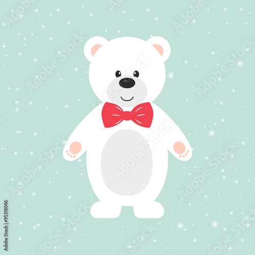 winter bear with tie © julia_january