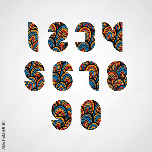 Pattern ornamental colorful...
