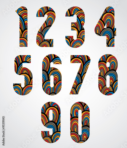 Pattern ornamental colorful...