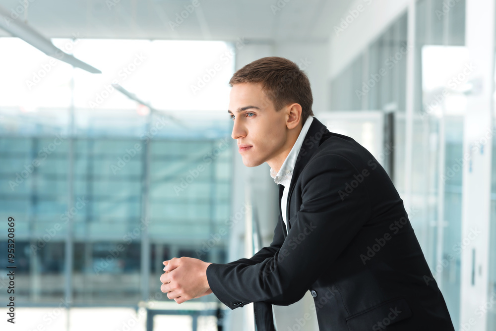 Concept for successful businessman in modern office Concept for successful businessman in modern office