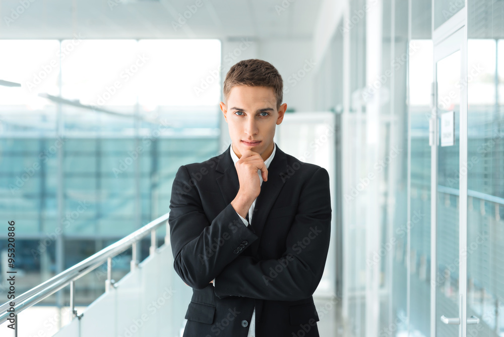 Concept for successful businessman in modern office Concept for successful businessman in modern office