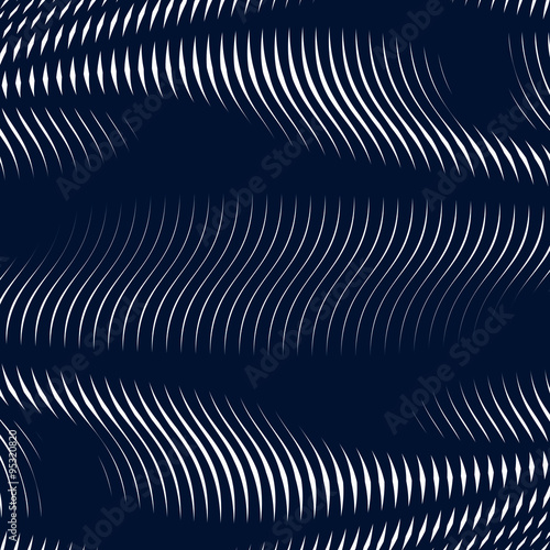 Striped  psychedelic background with black and white moire lines