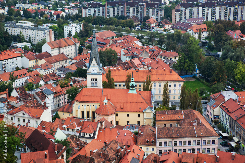 The church in Ljubljana, Slovenia.