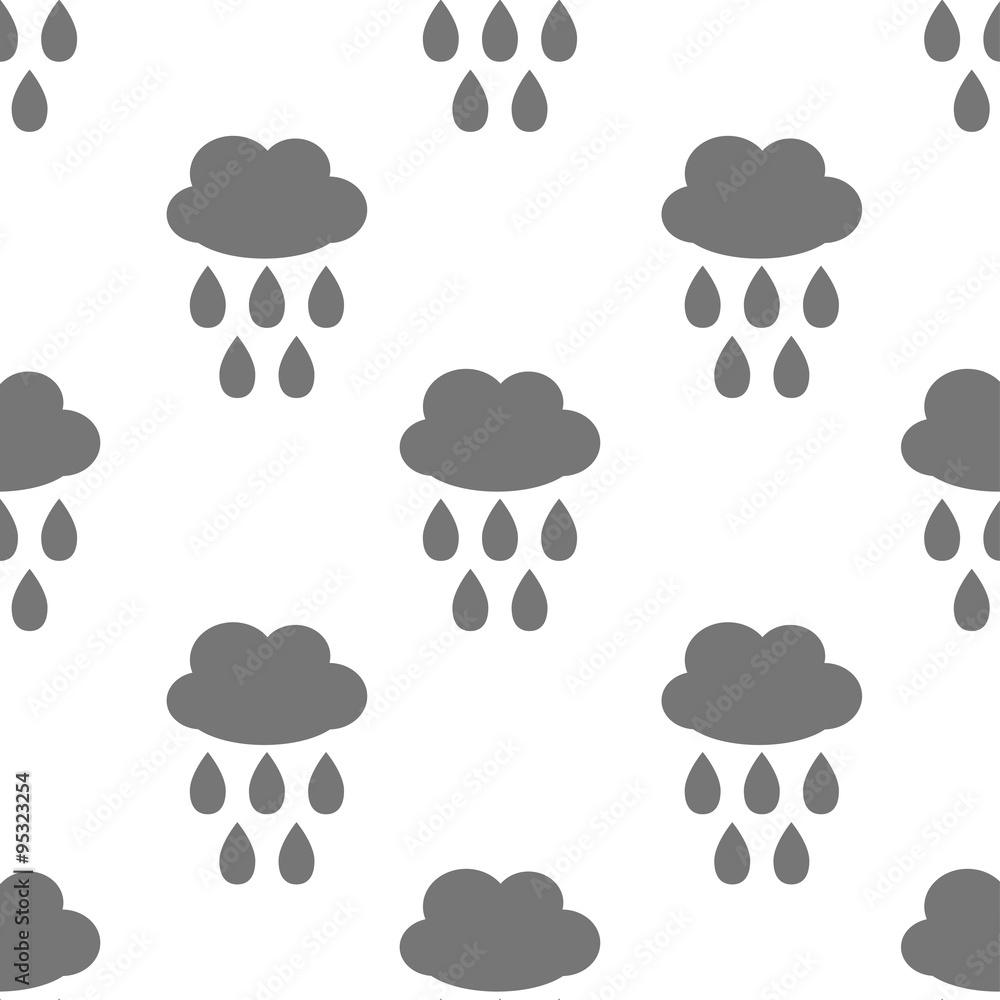 seamless pattern with cloud and water drop seamless pattern with cloud and water drop