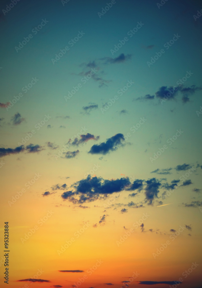 Fototapeta premium Beautiful evening sky