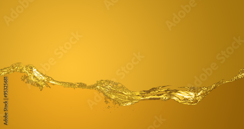 Golden liquid background.