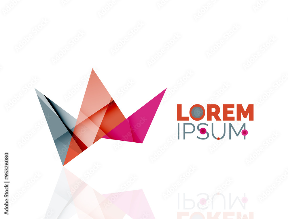 Logo, abstract geometric business icon Logo, abstract geometric business icon