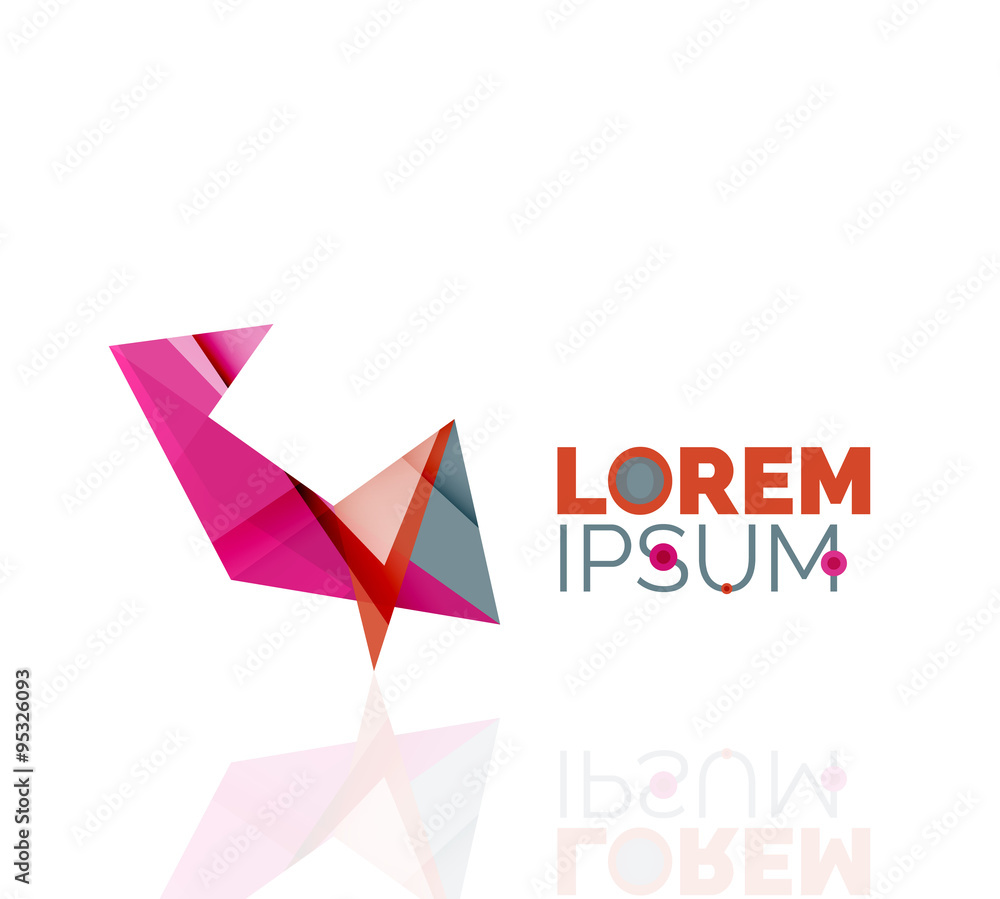 Logo, abstract geometric business icon Logo, abstract geometric business icon