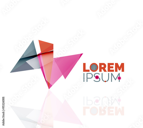 Free Download Logo, abstract geometric business icon - GFXLoad
