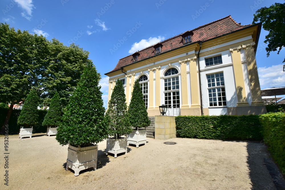 Historic conservatory (Orangerie) in the town of Ansbach, near Nuremberg, Nürnberg, Germany