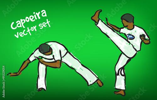 vector capoeira set
