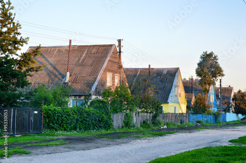 Fototapeta Naklejka Na Ścianę i Meble -  Swedish old rural houses in the village