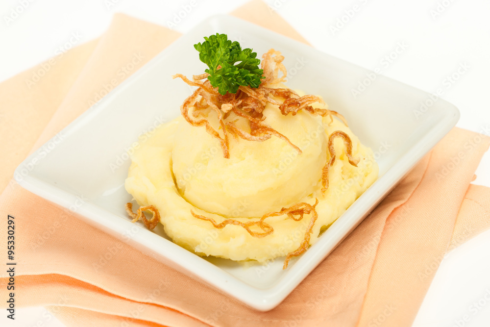 Mash potato with fried onion Mash potato with fried onion