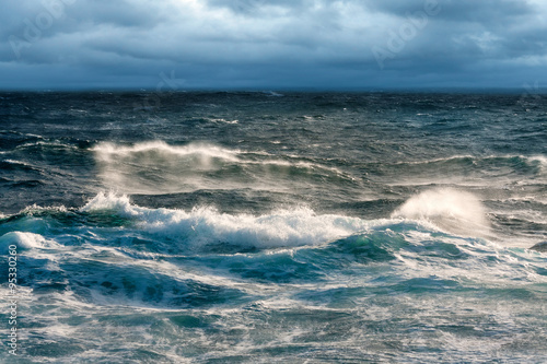 Near Gale Winds Sweeping Sea