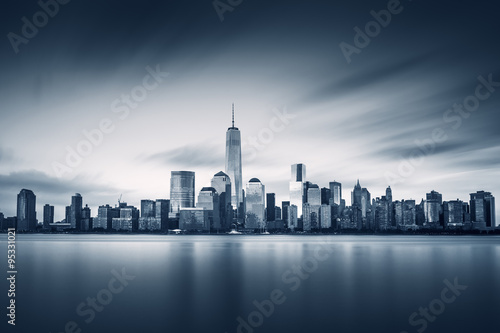 New York City Lower Manhattan with new One World Trade Center © dell
